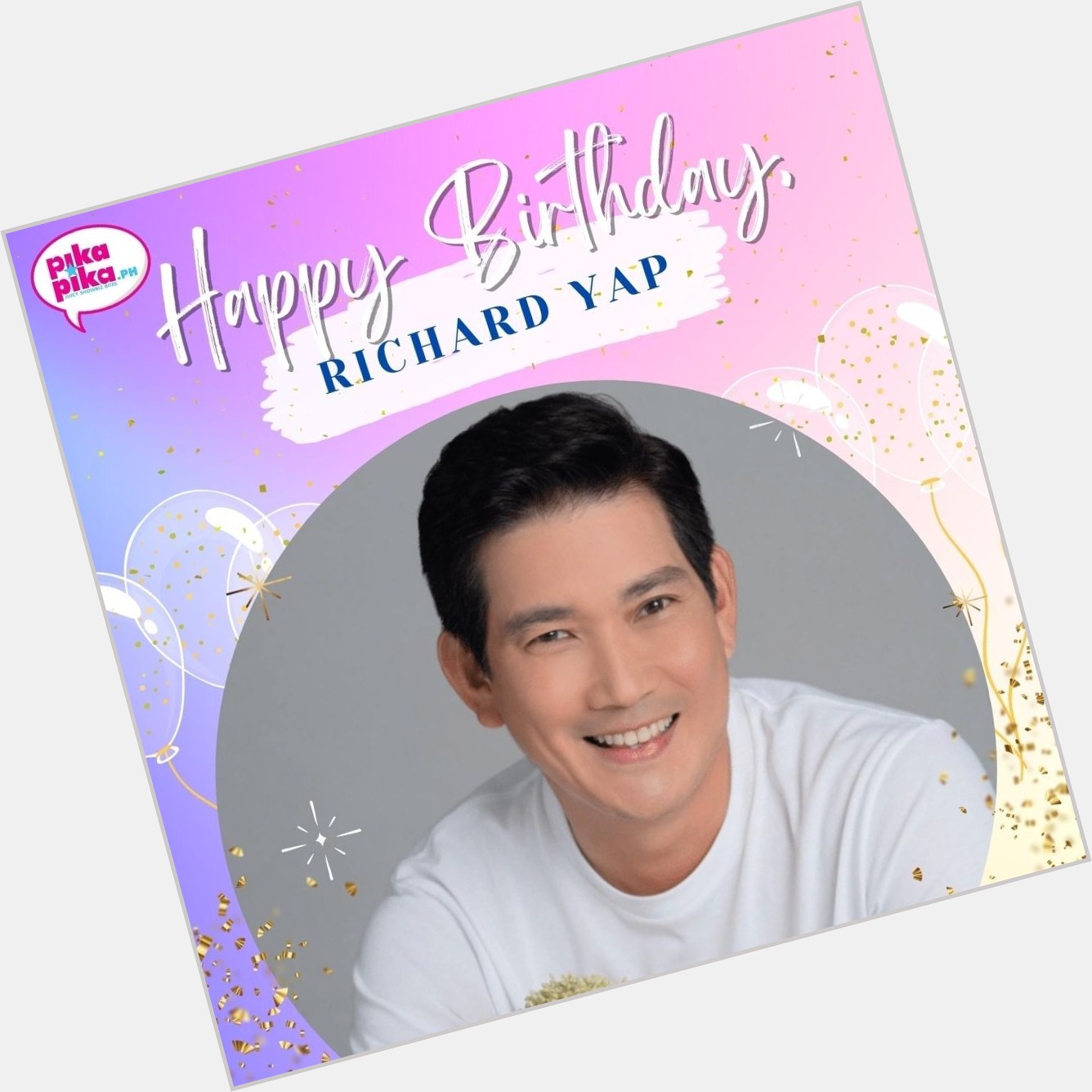 Happy birthday, Richard Yap! May you have more birthdays to come.    