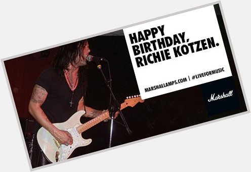 Happy Birthday to Richie Kotzen of  