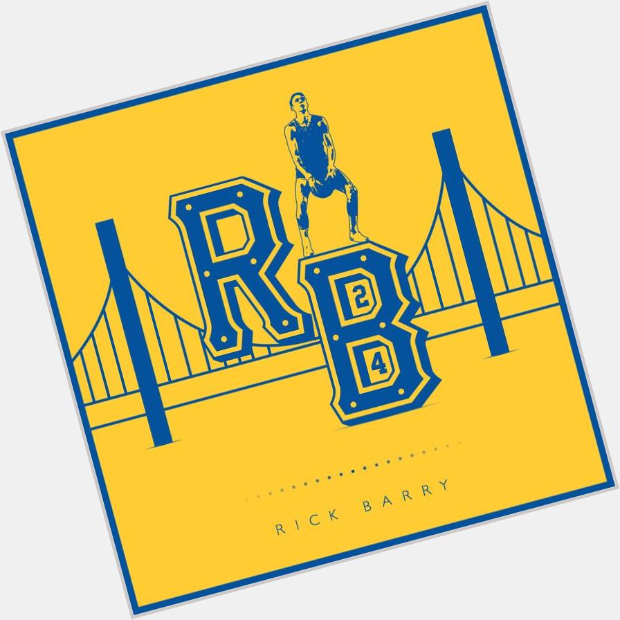  A custom logo & a Happy 71st Birthday to NBA legend great Rick Barry!  