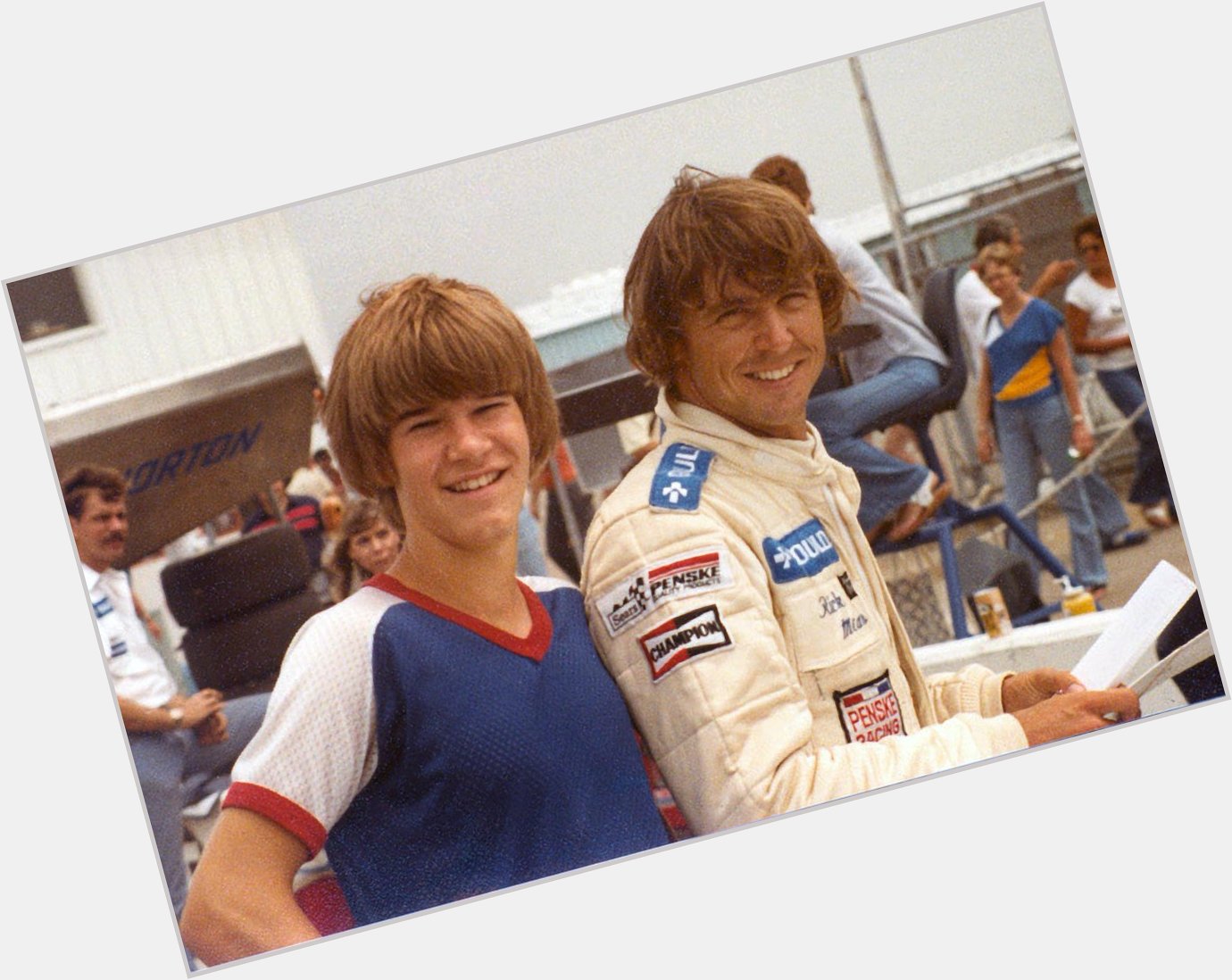 Happy Birthday Rick Mears!!!! (Four !!!! for 4 Indy 500 wins)  
Once, we were both younger. This was 79 