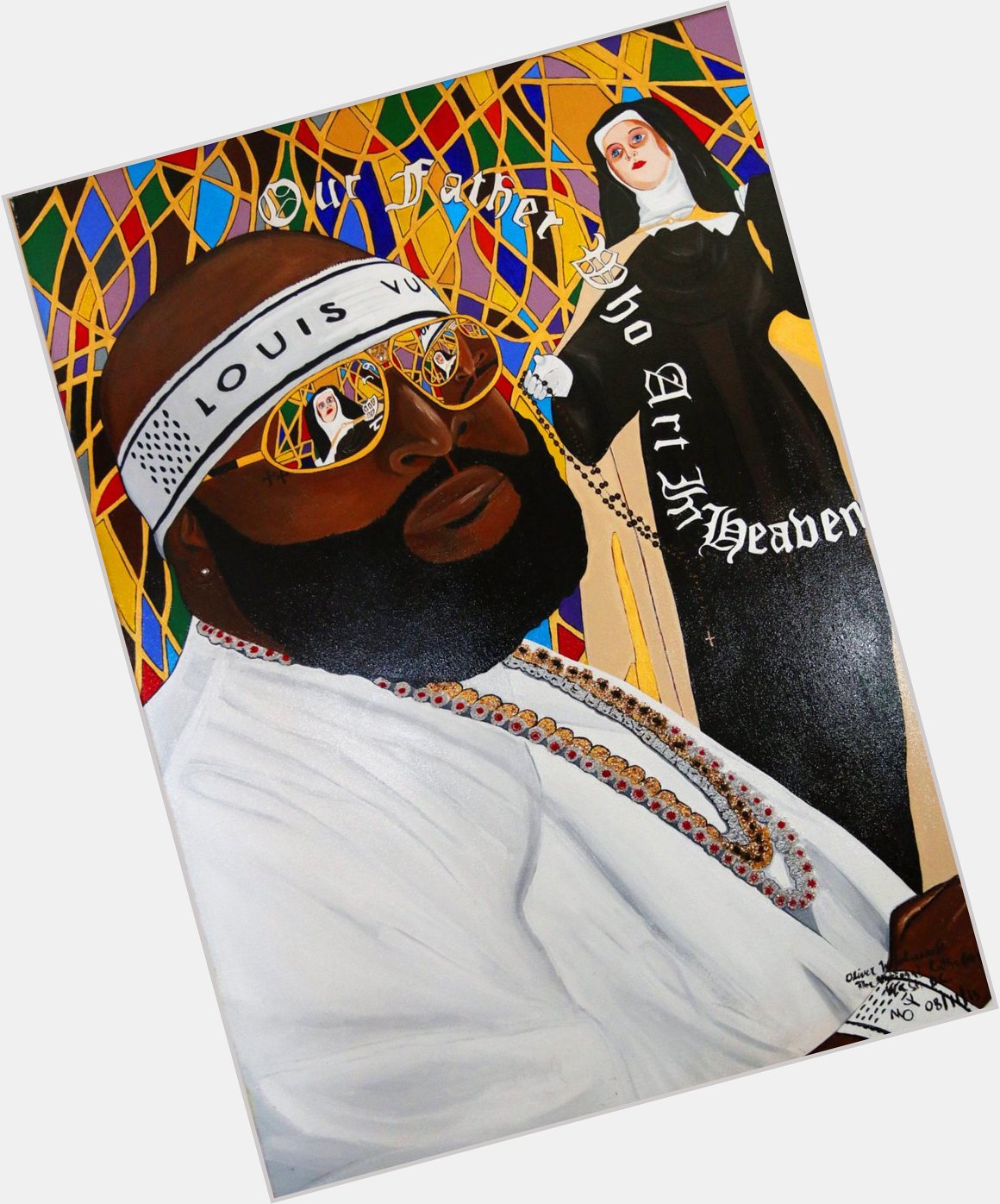  Painting Apostles Creed Featuring Rick Ross By Oliver W. Johnson of Transitional Arts.  Happy Birthday 
