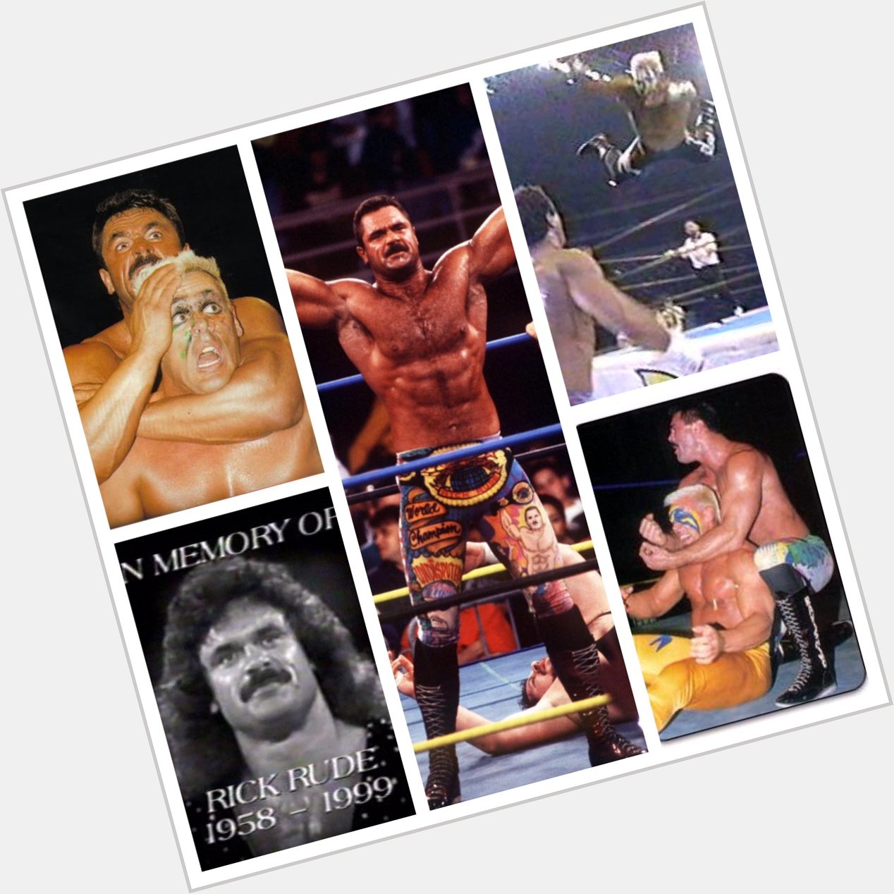 Happy Birthday to the late Rick Rude. I always enjoyed watching him & Sting feud. Deserves to be in the Hall of Fame 