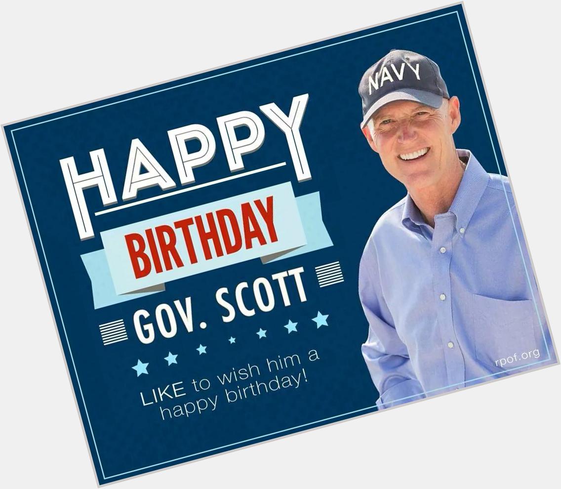 Happy birthday to Governor Rick Scott! 