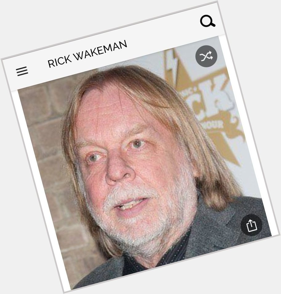 Happy birthday to this great guitarist who played with the band Yes. Happy birthday to Rick Wakeman 