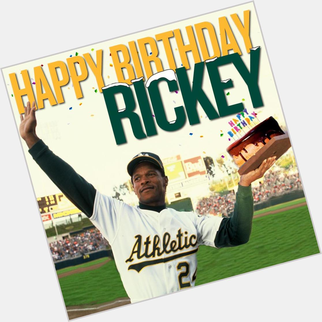   The happiest of birthdays to Hall of Famer, Rickey Henderson.   happy Bday to one of my childhood heros!
