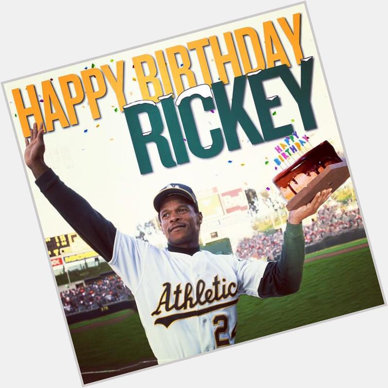 Happy belated birthday to Hall of Famer Rickey Henderson. 