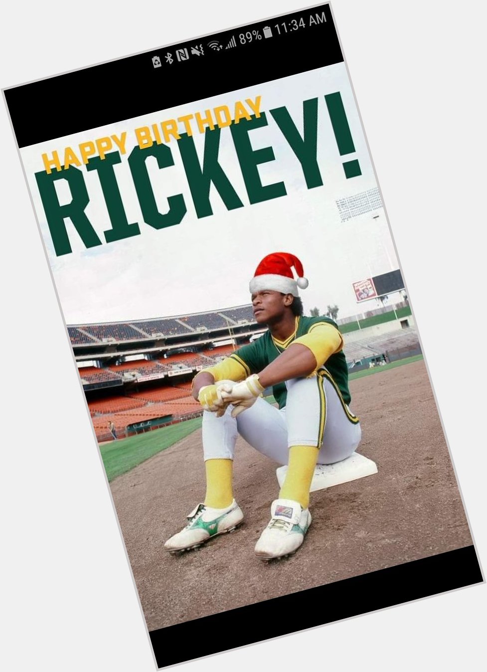 Happy birthday to Jesus and the GOAT Mr. Rickey Henderson! can\t wait for 2018 season! 