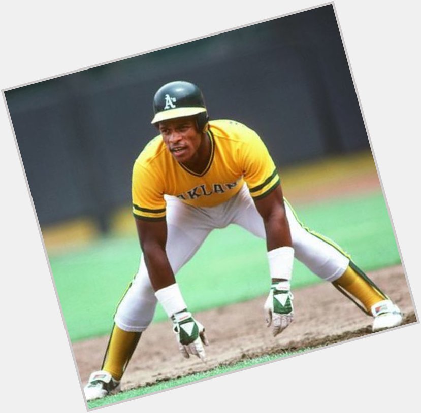 Walk. Steal second. Steal Third. Score on a hit. Favorite player as a kid, Happy Birthday Rickey Henderson! 