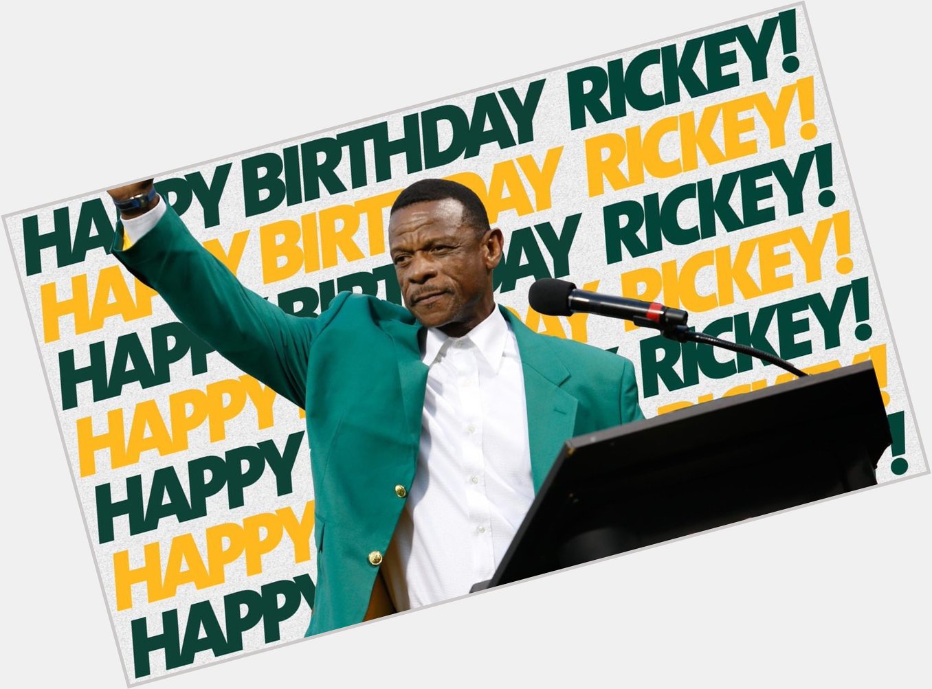 Happy birthday, Rickey Henderson 