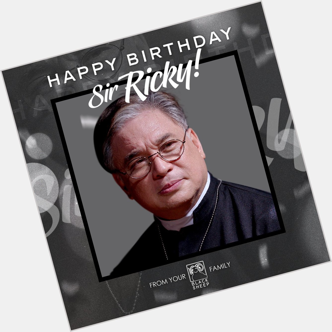 Happy birthday, Sir Ricky Davao!!! Sending all the love from your Black Sheep family!  