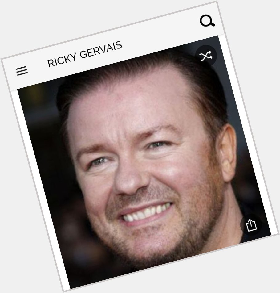 Happy birthday to this great comedian.  Happy birthday to Ricky Gervais 