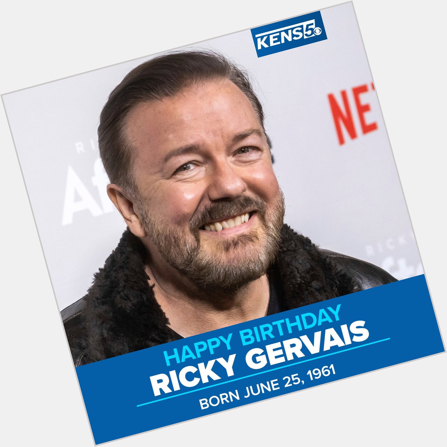 HAPPY BIRTHDAY! Actor and comedian Ricky Gervais is celebrating his 62nd birthday today! 
 