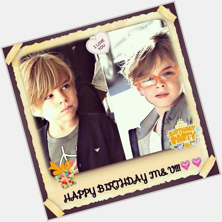  Happy Birthday to your amazing babies Matteo y Valentino  so happy to be able to see them grow 