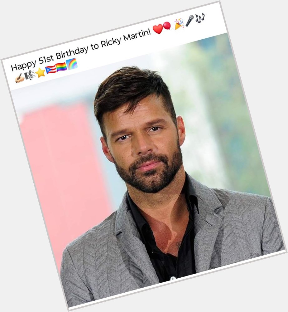 Happy 51st Birthday Ricky Martin         