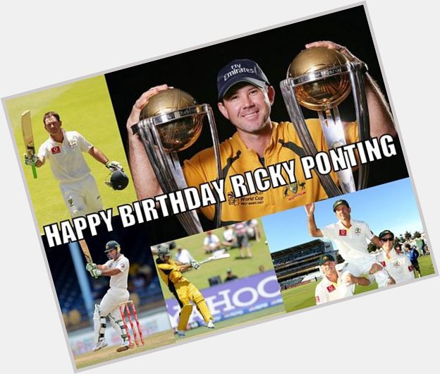 One of greatest ever batsmen and 3 time WC winner turns 40 today. 

Happy birthday, Ricky Ponting! 