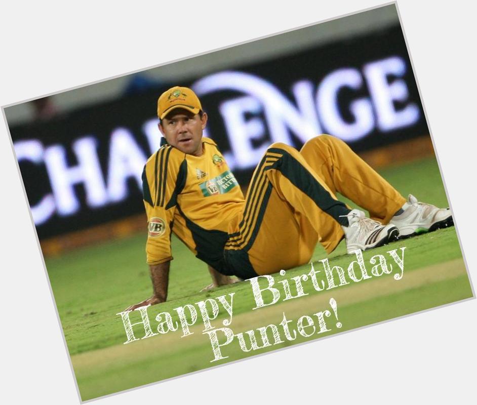 Happy Birthday Ricky Ponting! We wish you a great year ahead...
 
