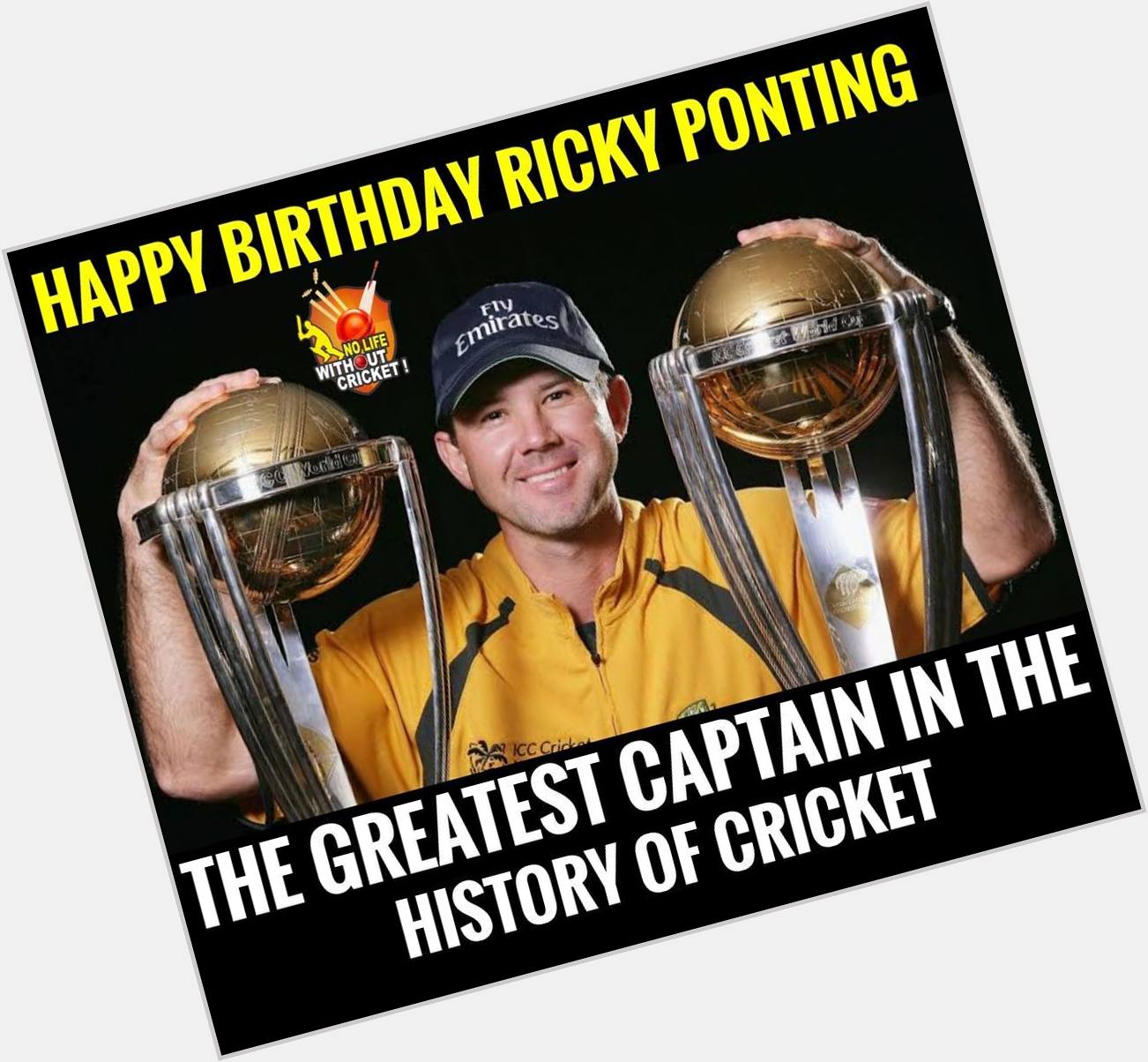 Happy birthday to Ricky Ponting 