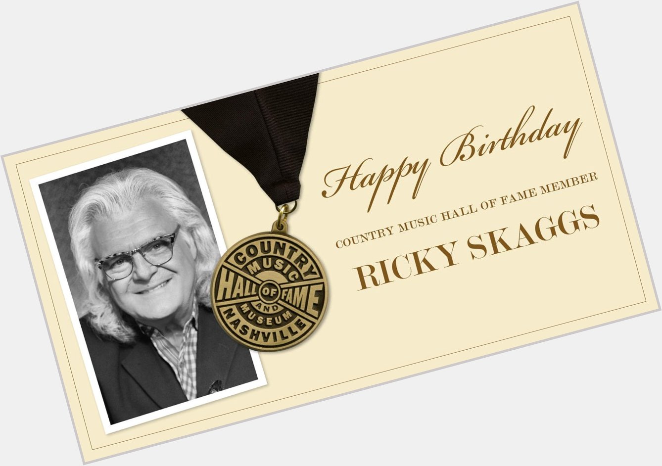 Join us in wishing Country Music Hall of Fame member Ricky Skaggs a very happy birthday! 