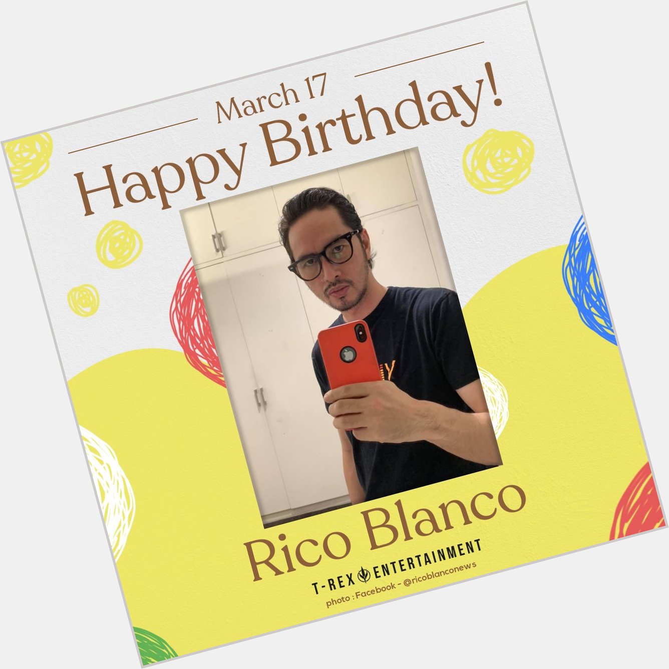 Happy 47th birthday, Rico Blanco!

Trivia: His full name is Rico Rene Granados Blanco. 