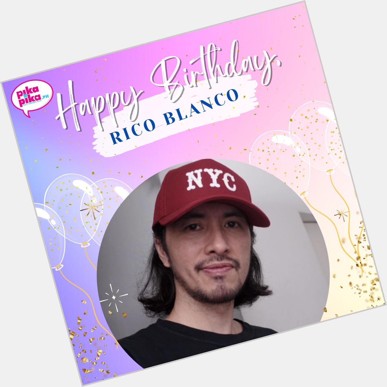 Happy birthday, Rico Blanco! May your special day be filled with love and cheers.    