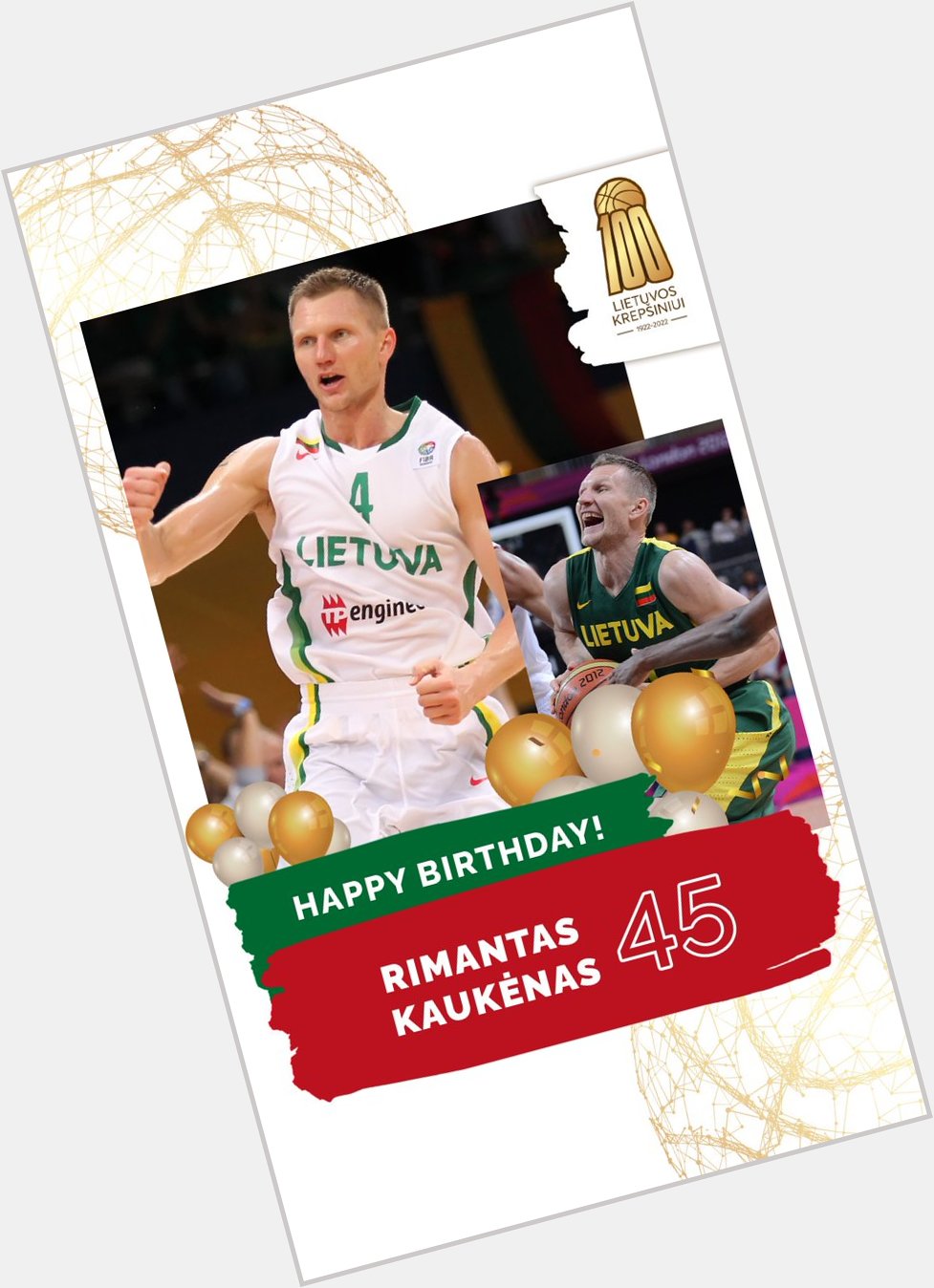 Happy birthday to Rimantas Kauk nas! 

All the best to you in your new role as basketball executive 