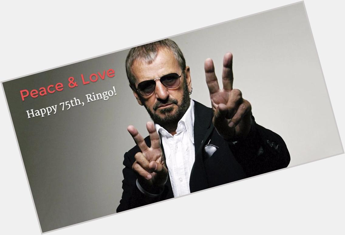 Happy 75th birthday to Ringo Starr! The Beatles wouldn\t have been what they were without your drumming. You rock   
