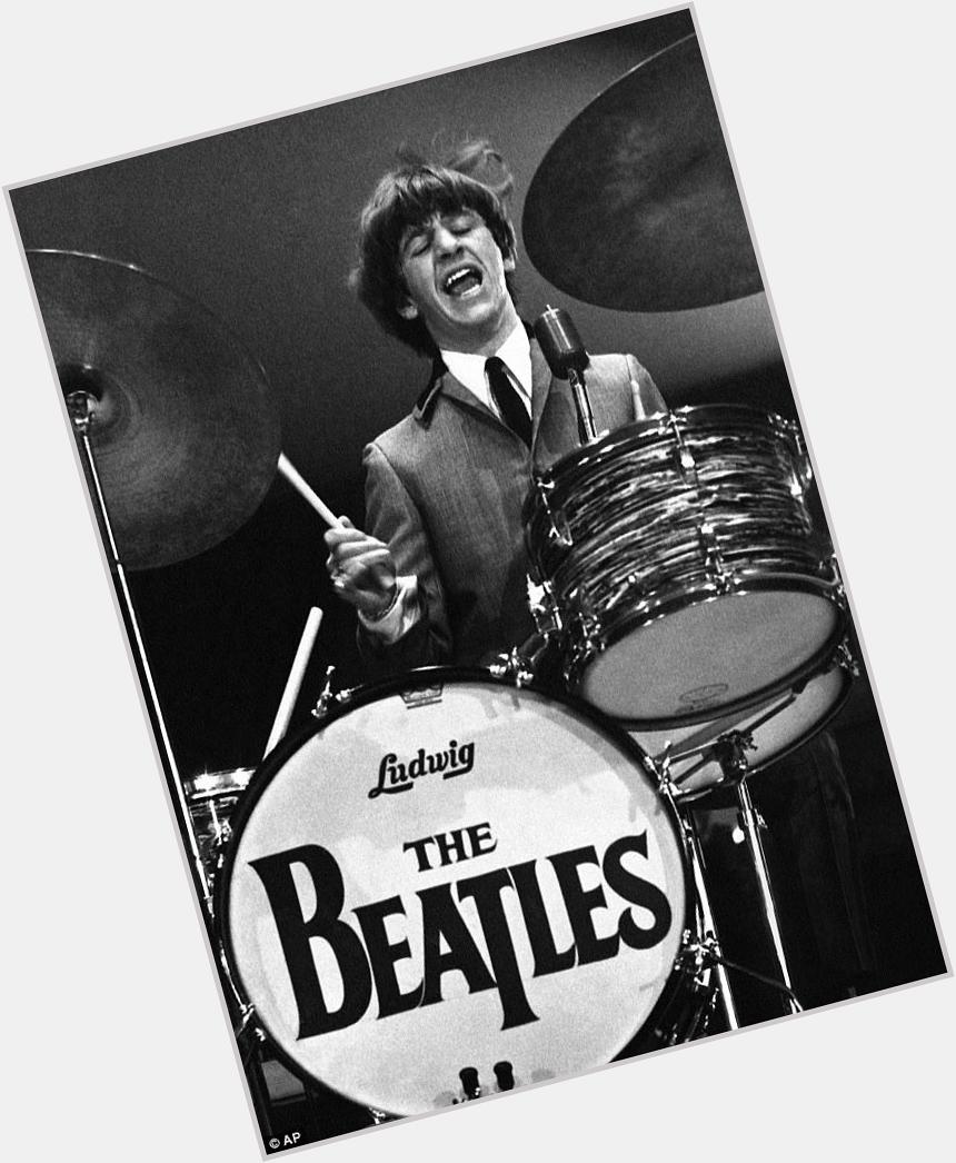 Happy birthday Ringo starr! one of the greatest drummer, peace love    