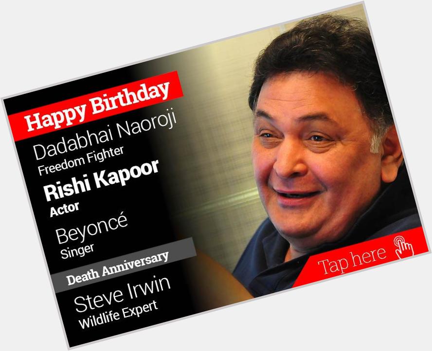 Happy Birthday  Kapoor, and homage to Steve Irwin 