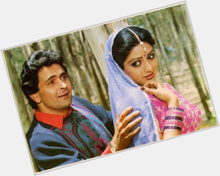  with Rishi Kapoor in 1986   Hindi film - Nagina Happy Birthday Sridevi 