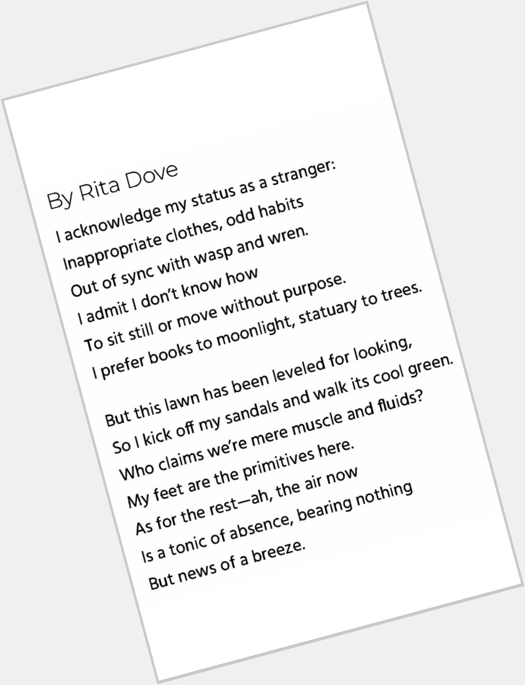& so happy to share my birthday with the wonderful Rita Dove   