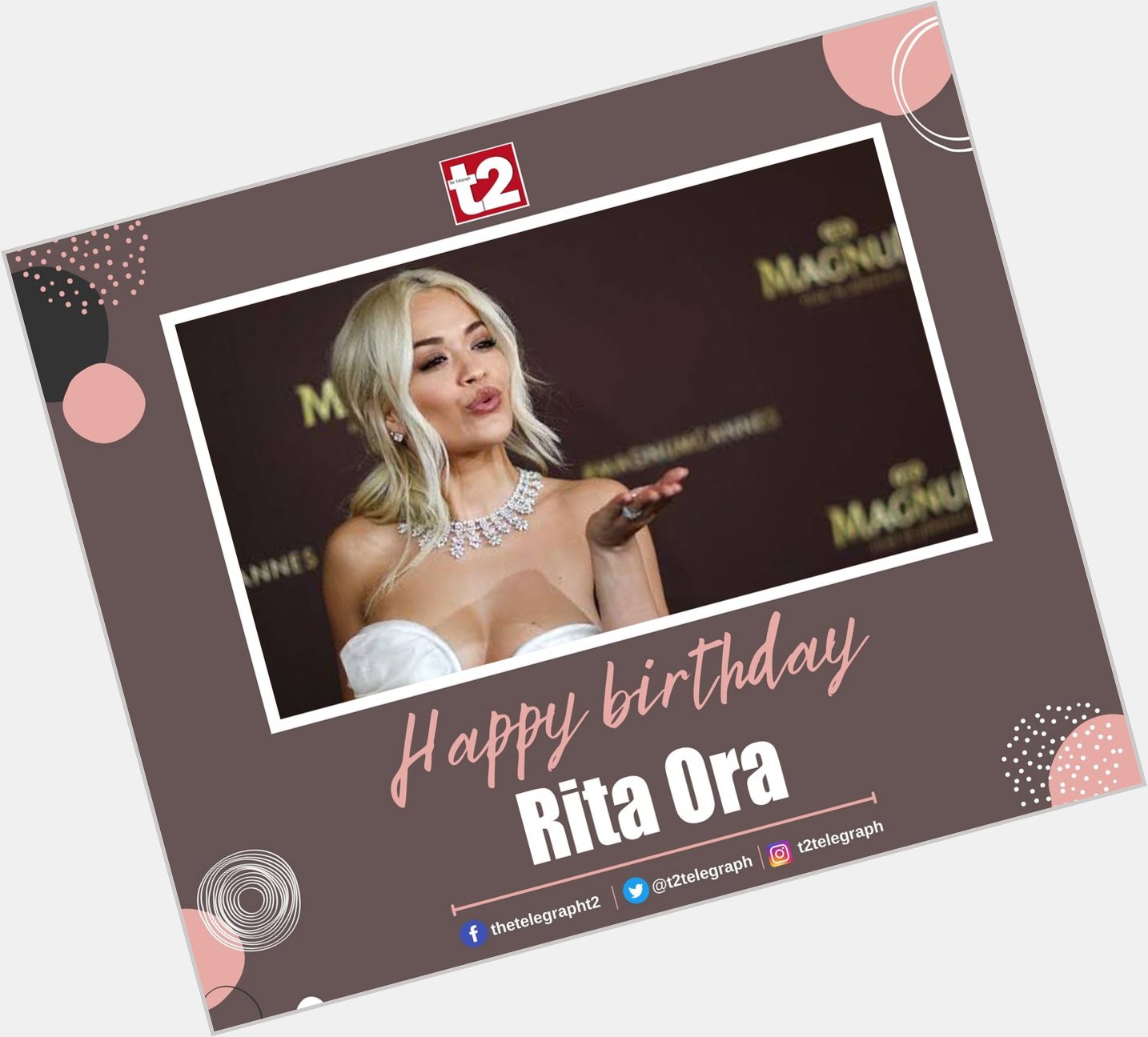 Happy birthday to the singer with high-octane vibes. Let\s raise a toast for Rita Ora 