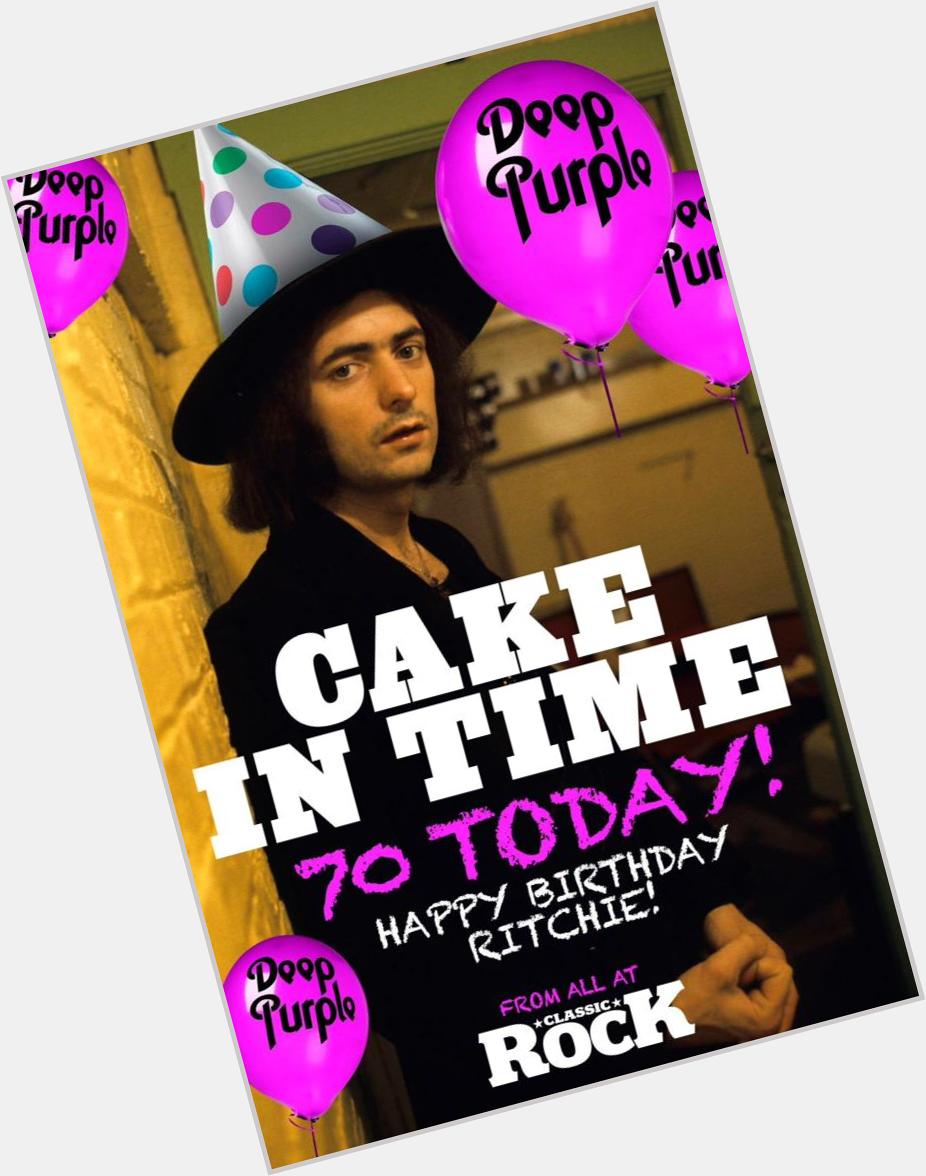 Happy birthday Ritchie Blackmore..
We love black and we want more.. 