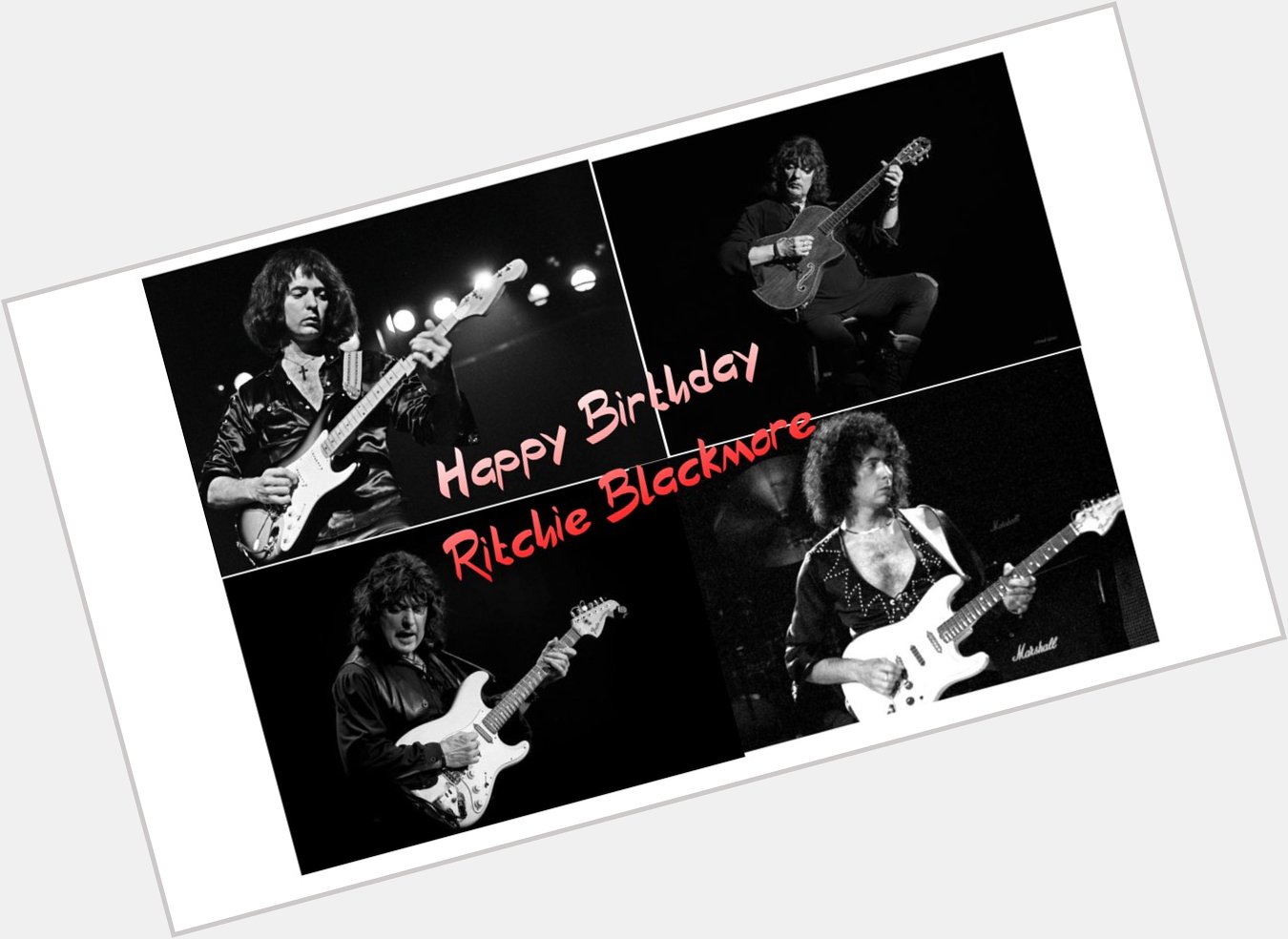 Happy Birthday Ritchie Blackmore 