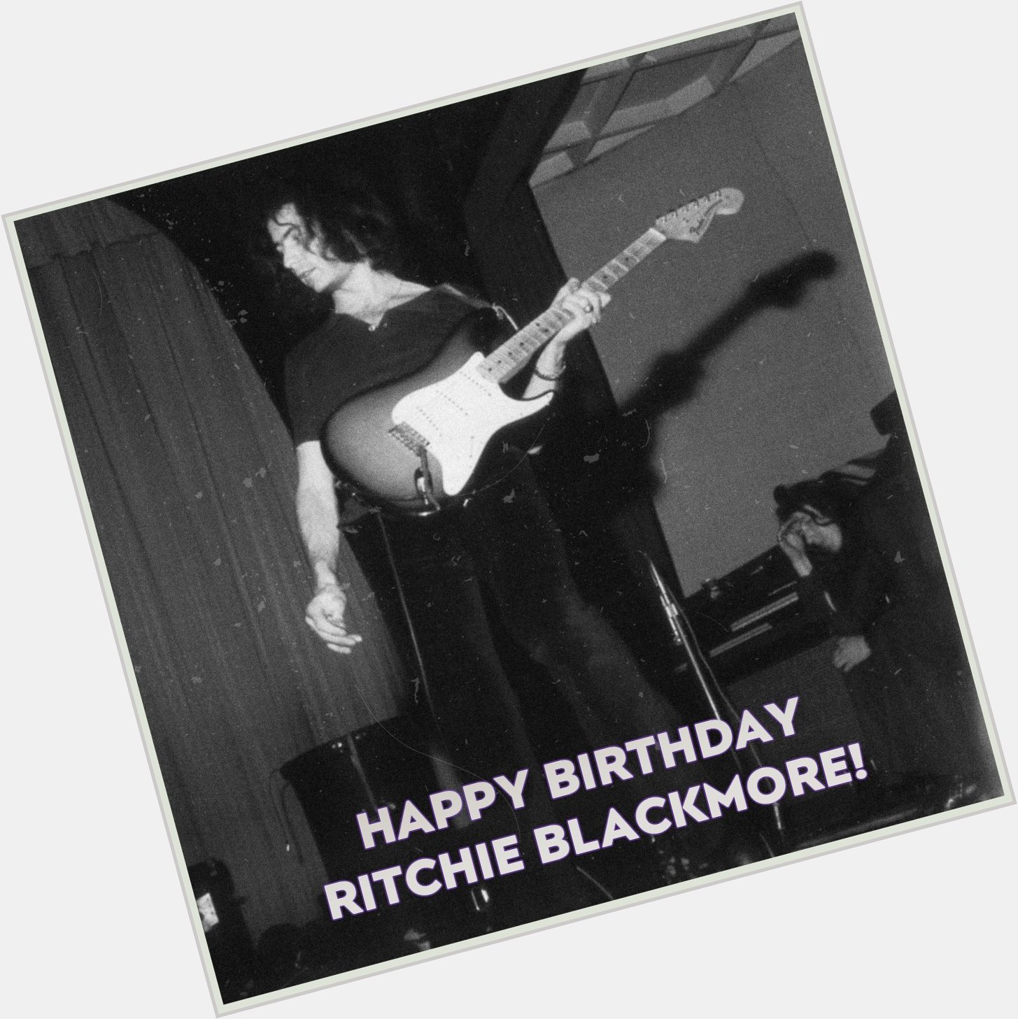 Happy birthday Ritchie Blackmore! 