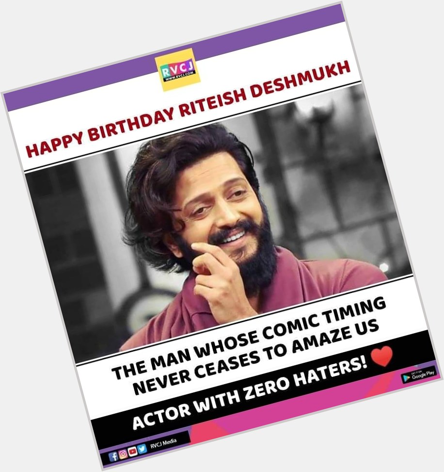 Happy Birthday Riteish Deshmukh! 