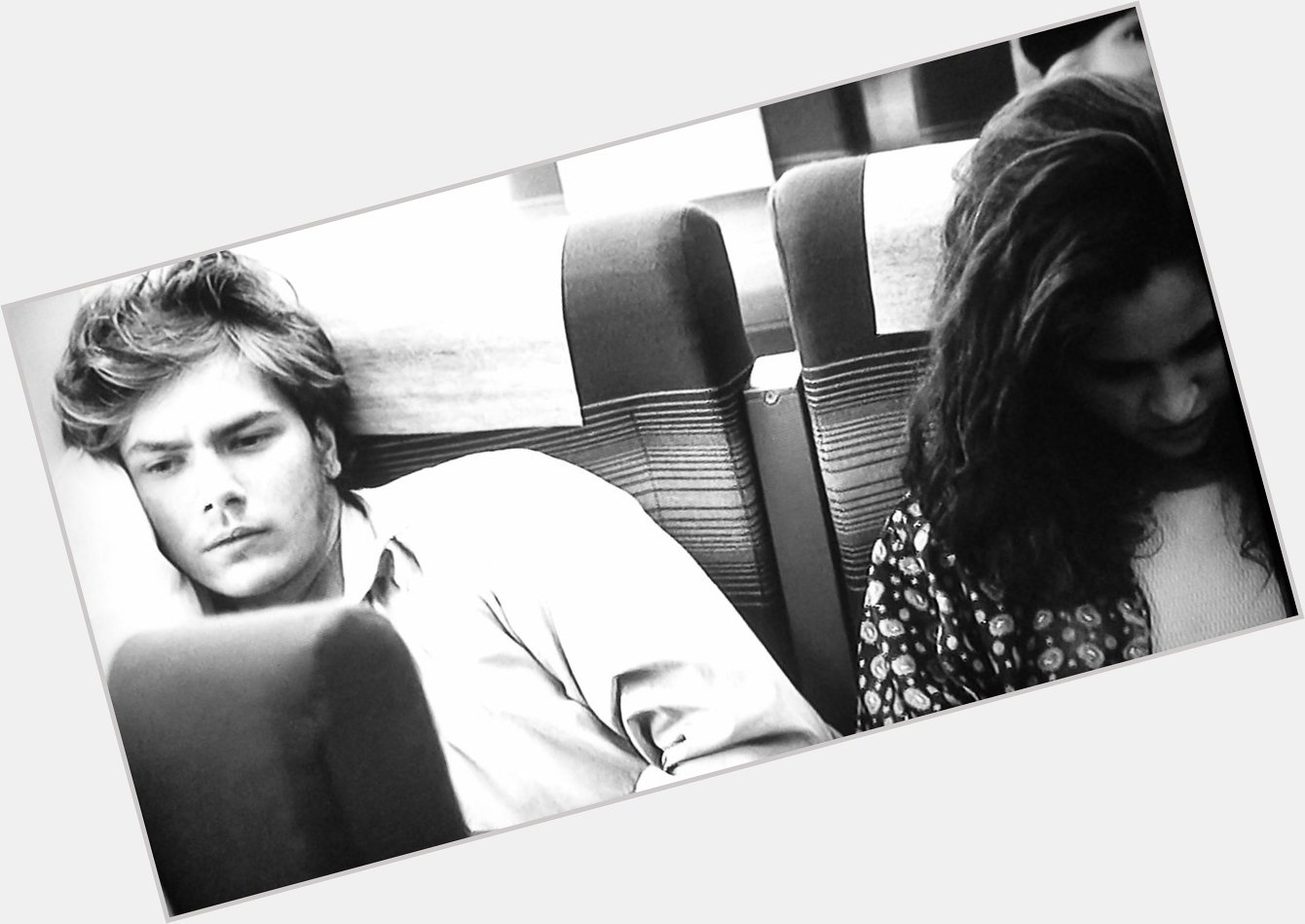 Happy Birthday to RIVER PHOENIX. 
Seen here with sister Rain on the flight to Portland to shoot MY OWN PRIVATE IDAHO. 