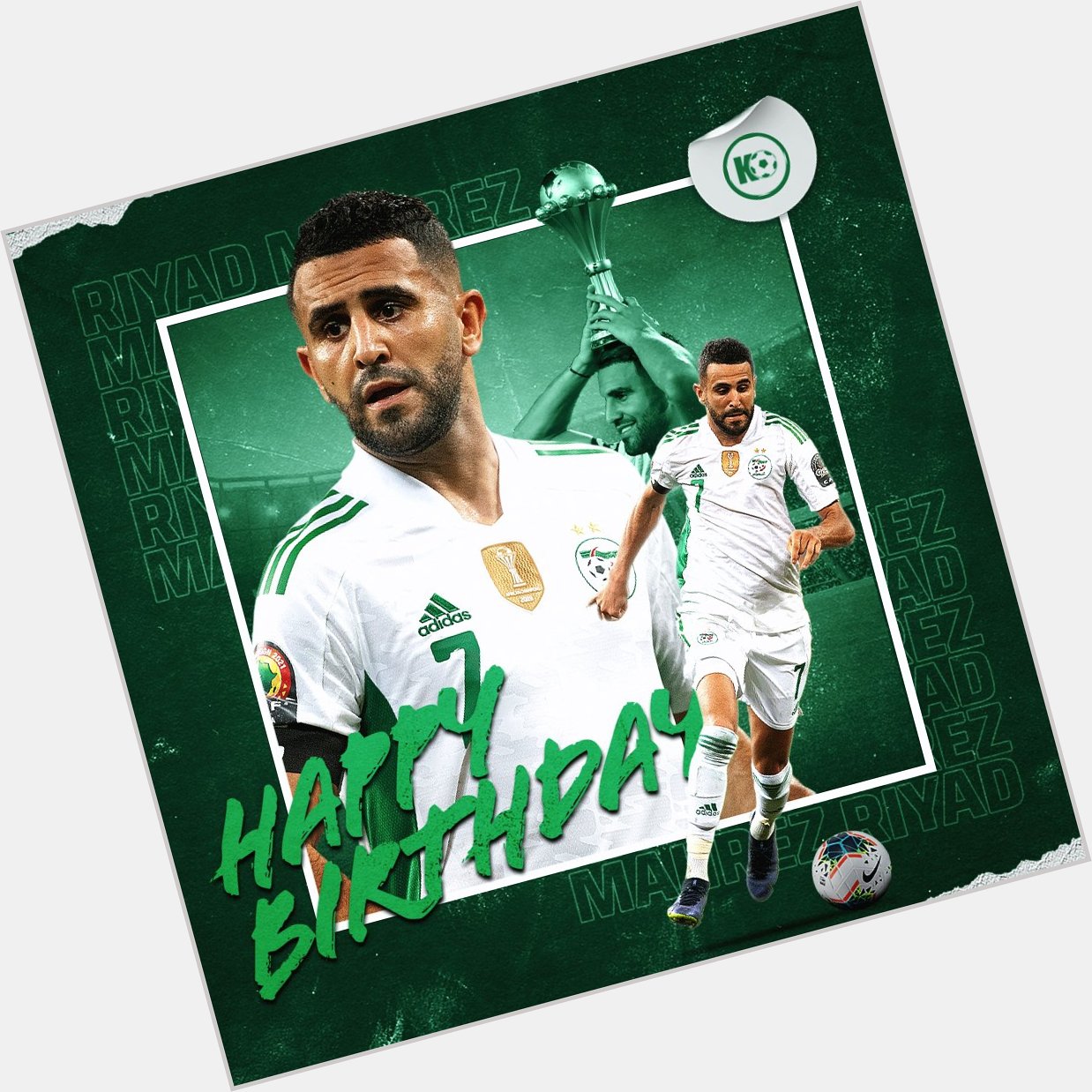 Happy 31st birthday to Algeria and Manchester City attacker Riyad Mahrez! 