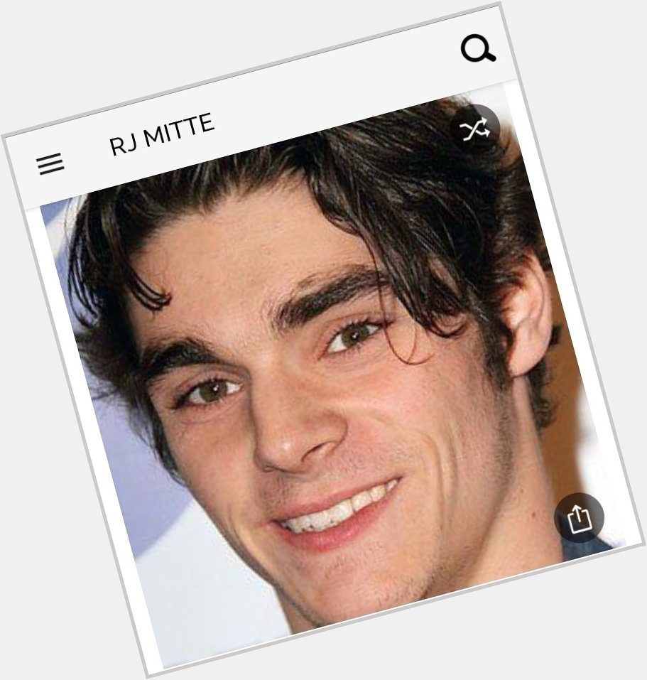 Happy birthday to this great actor.  Happy birthday to RJ Mitte 