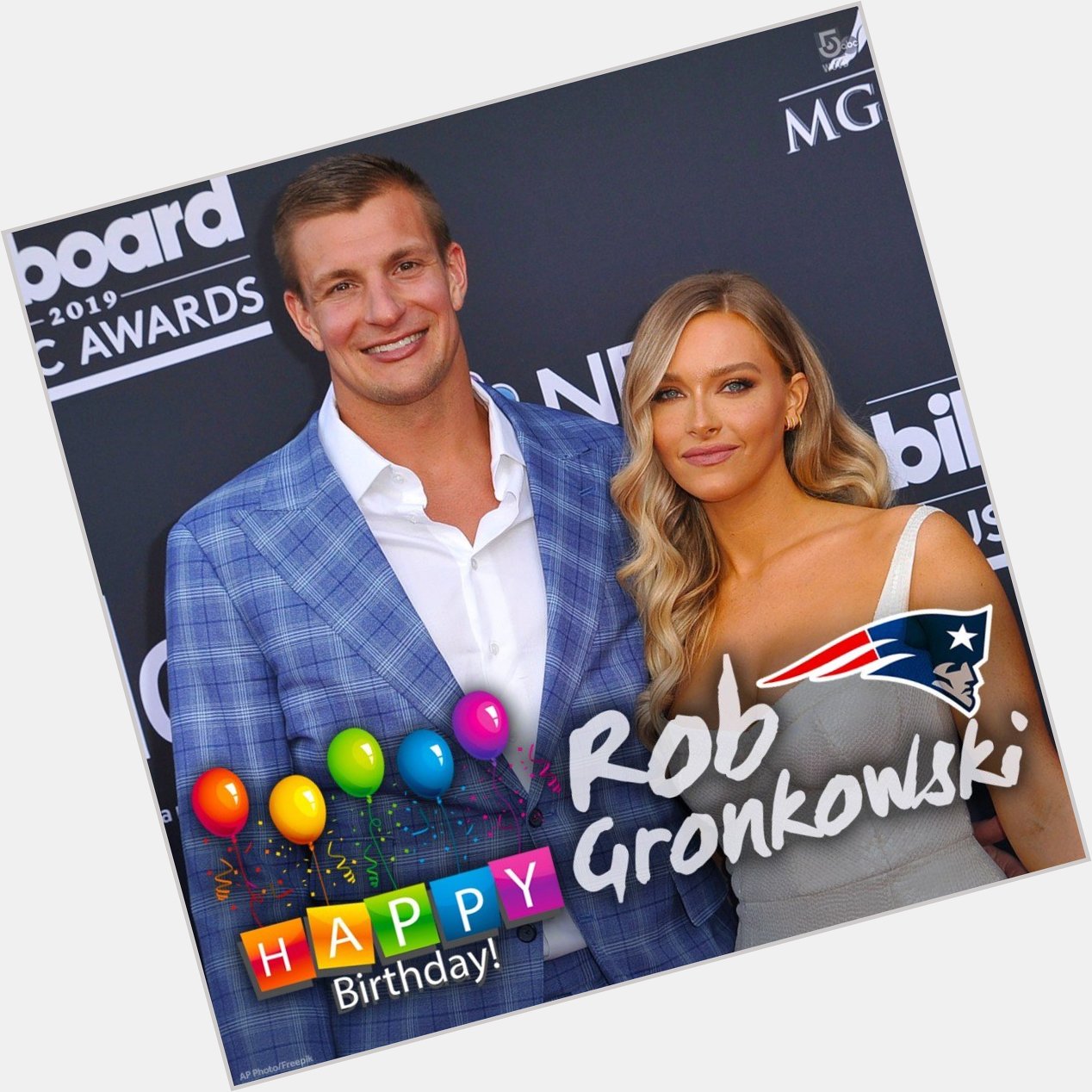 Happy 30th birthday to now-retired Patriots fan favorite Rob Gronkowski -Gronk. 