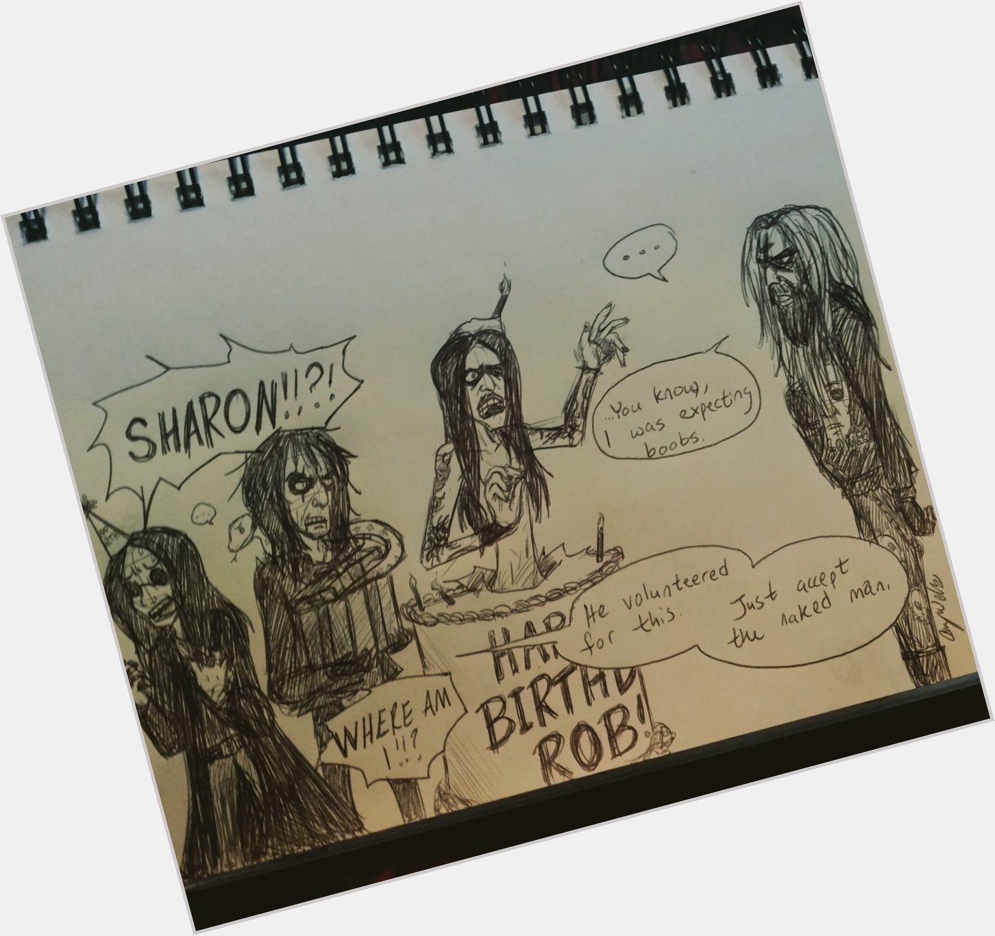  Happy Birthday, Mr. Rob Zombie!! Here\s a doodle! 