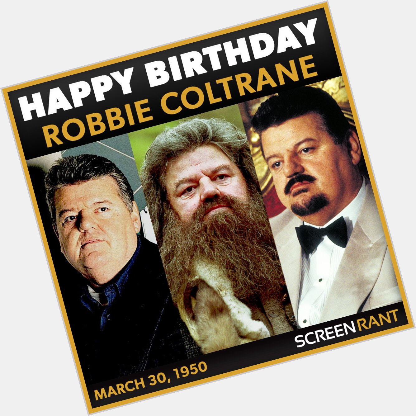 Happy Birthday to the one and only Robbie Coltrane! Share your favorite roles and moments with us! 