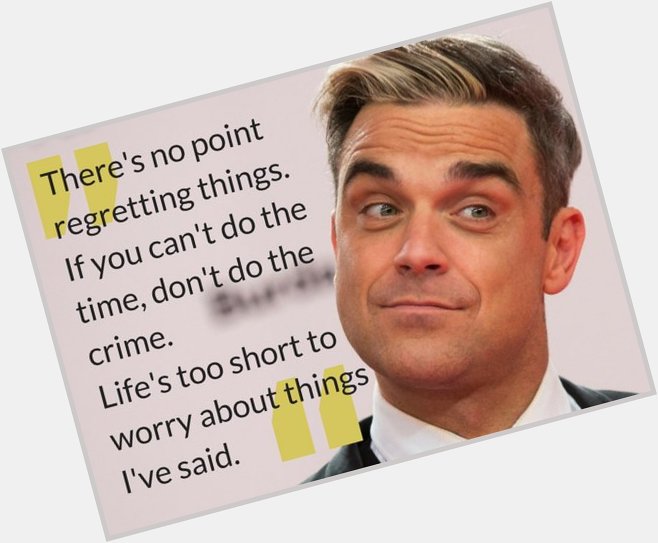 Happy birthday Robbie Williams! 