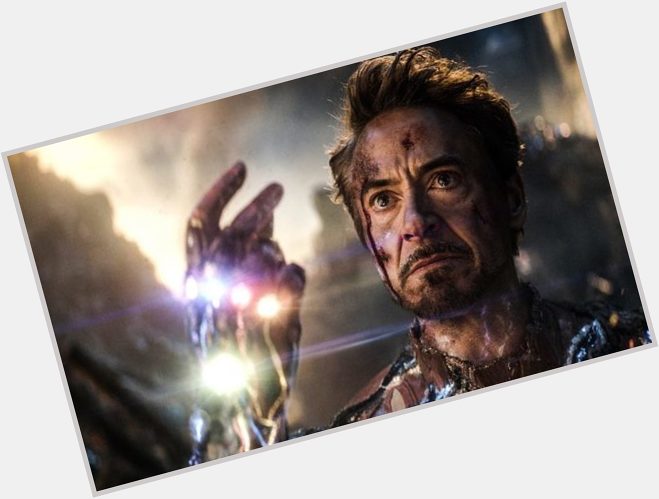 \"...and I, am, Iron Man.  Happy birthday to Robert Downey Jr. 