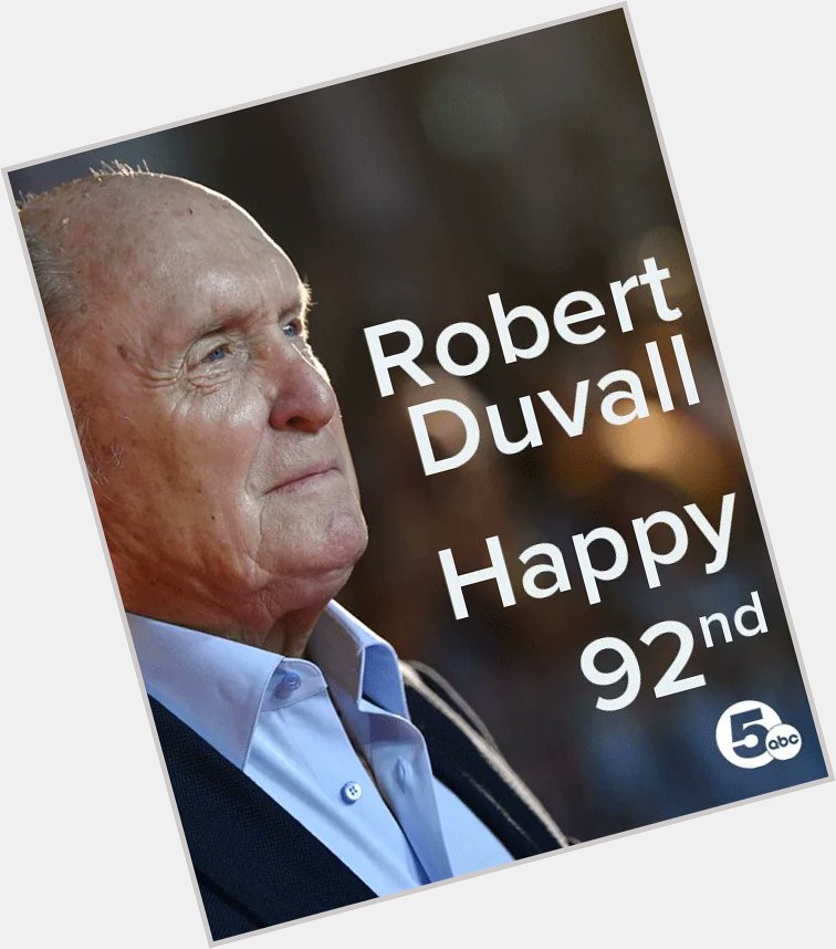Wishing Robert Duvall a very happy birthday! 
