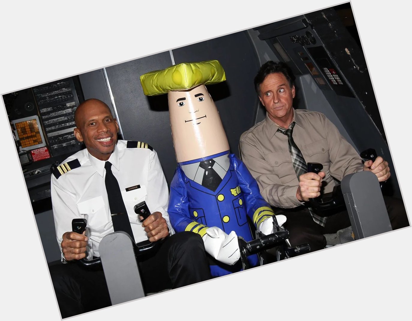The time when Kareem Abdul Jabbar and Robert Hays reunited for a commercial. 

Happy 42nd birthday Airplane! 