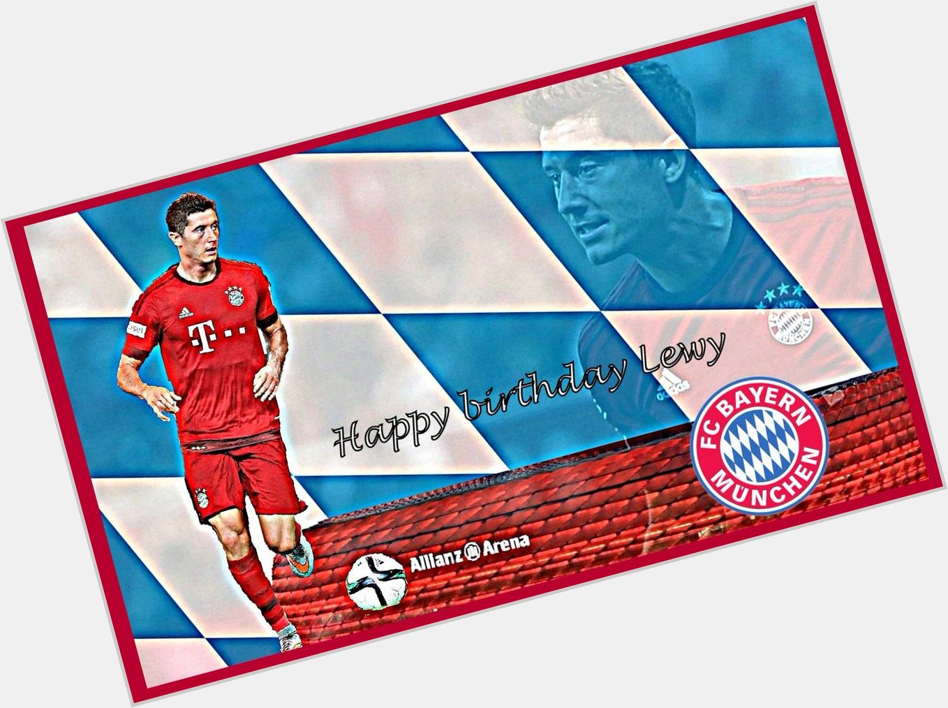 Happy birthday to bayern striker Robert Lewandowski.
Hope he make tomorrow a goal for his birthday :D. 