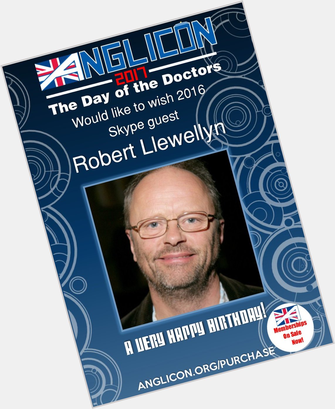 Happy Birthday to 2016 Skype in Guest Robert Llewellyn!  