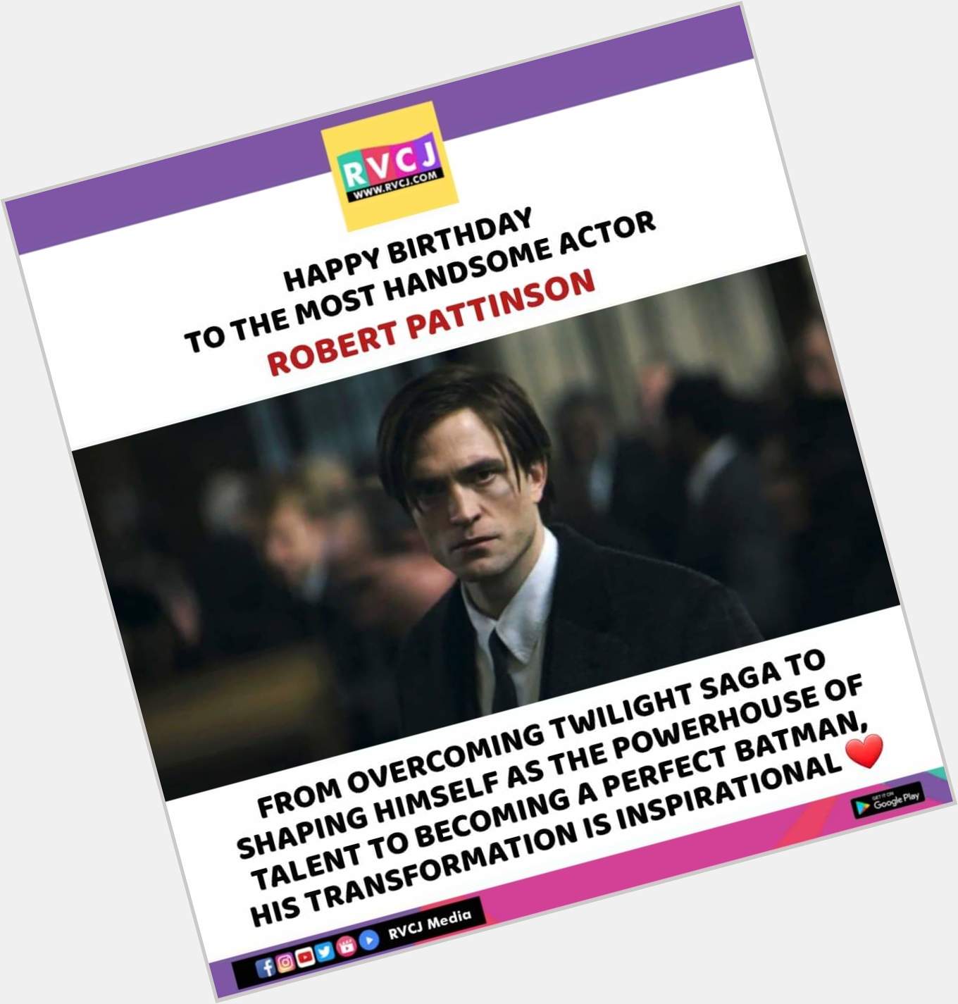 Happy Birthday Robert Pattinson!    