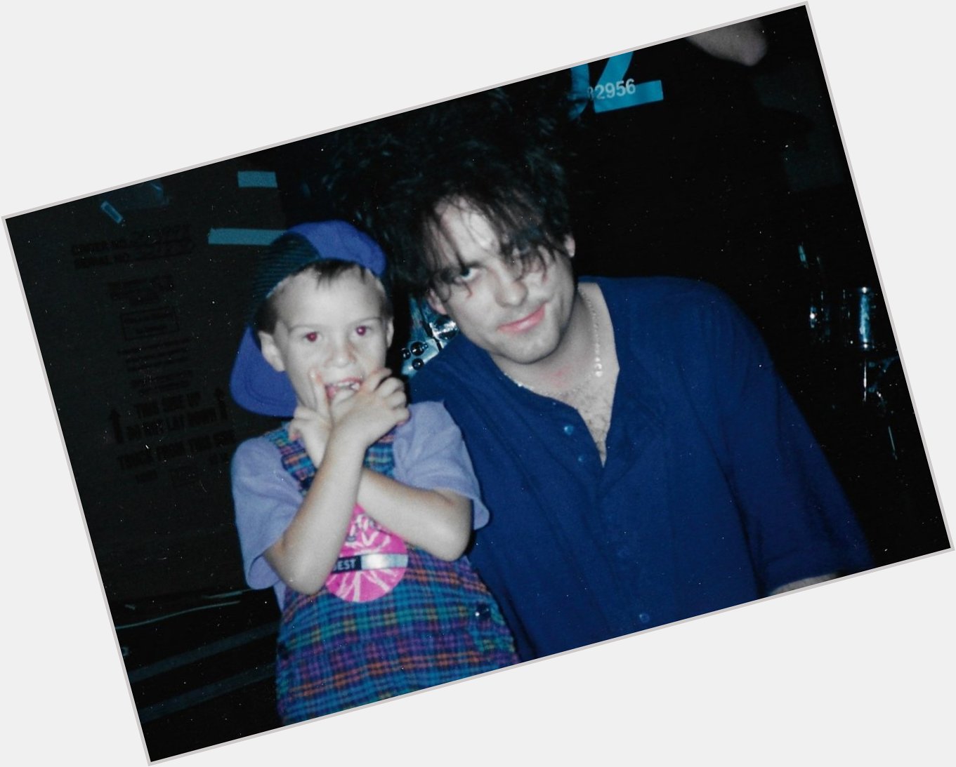 Cure-athon day! Happy birthday, Robert Smith. This is from Wish Tour 1992, my son with Robert Smith. 