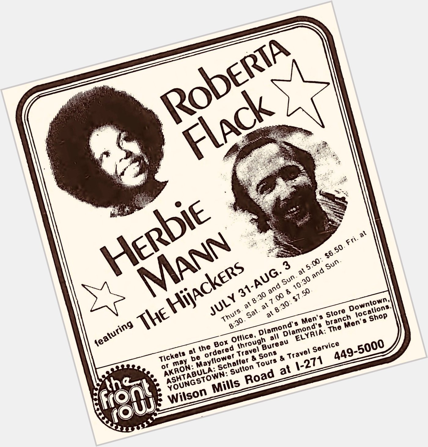 Happy 85th birthday to the magnificent, Roberta Flack! 

Photo Ad from Cleveland Scene July 1975 